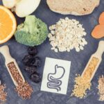 Products and ingredients as source dietary fiber. Best nutritious food for problems with digestive system